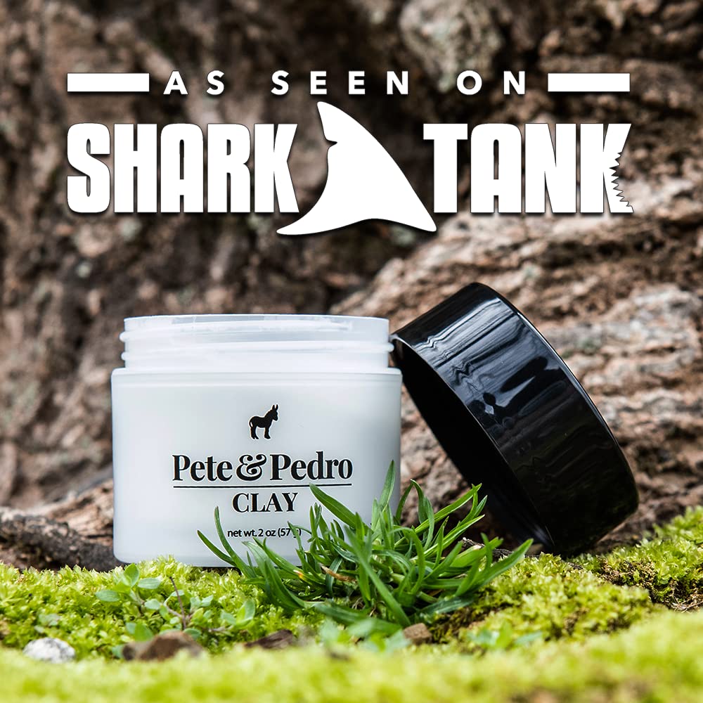 Pete & Pedro clay next to ruler showing compact 2 oz travel-friendly benefit