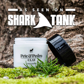 Pete & Pedro clay next to ruler showing compact 2 oz travel-friendly benefit