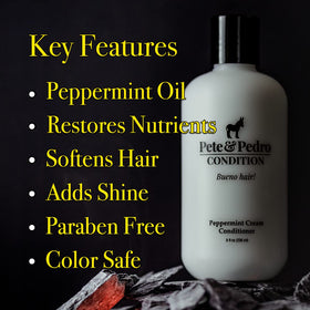 Pete & Pedro conditioner flip cap open demonstrating easy dispensing