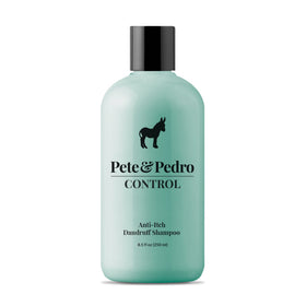 Pete & Pedro front bottle view showing product branding and benefits