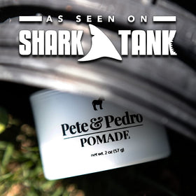 Pete & Pedro pomade used to create a slick back demonstrating polished appearance benefit
