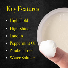 Pete & Pedro pomade creamy texture close-up illustrating easy application benefit