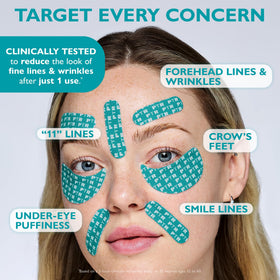 peter thomas roth applying wing tape under eye to reduce puffiness