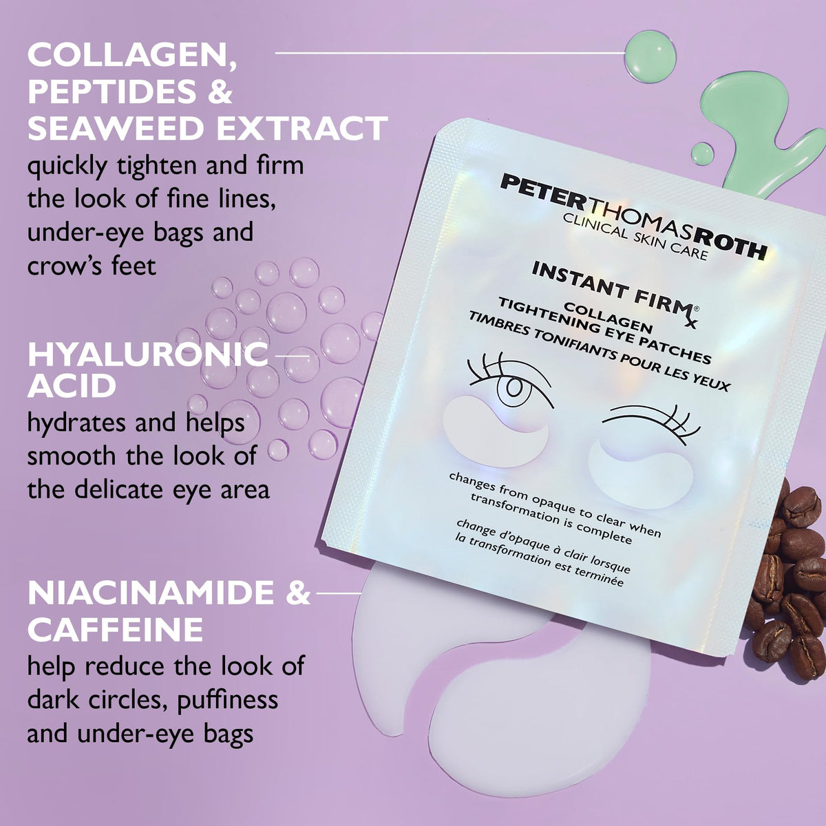 Peter Thomas Roth before and after visual with reduced puffiness