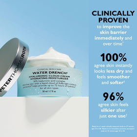 Peter Thomas Roth before and after hydration image showing plumper-looking skin