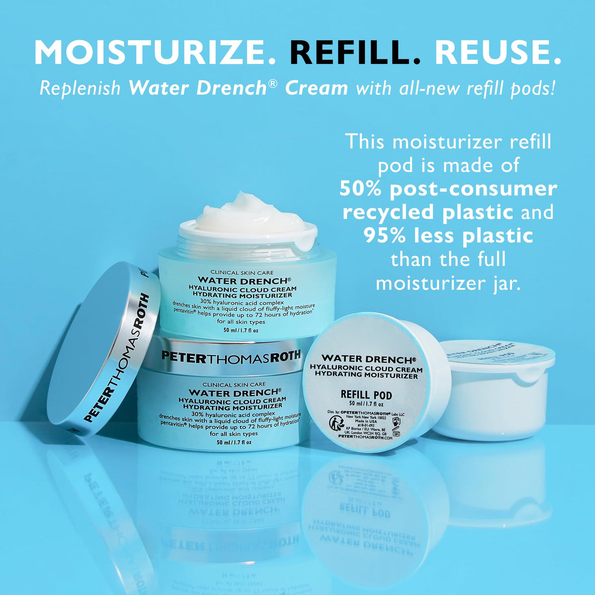Peter Thomas Roth lifestyle bathroom shelf with product suggesting daily routine benefit