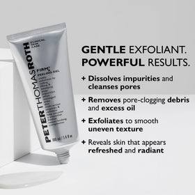 Peter Thomas Roth enzymes and fruit visuals showing natural exfoliation support