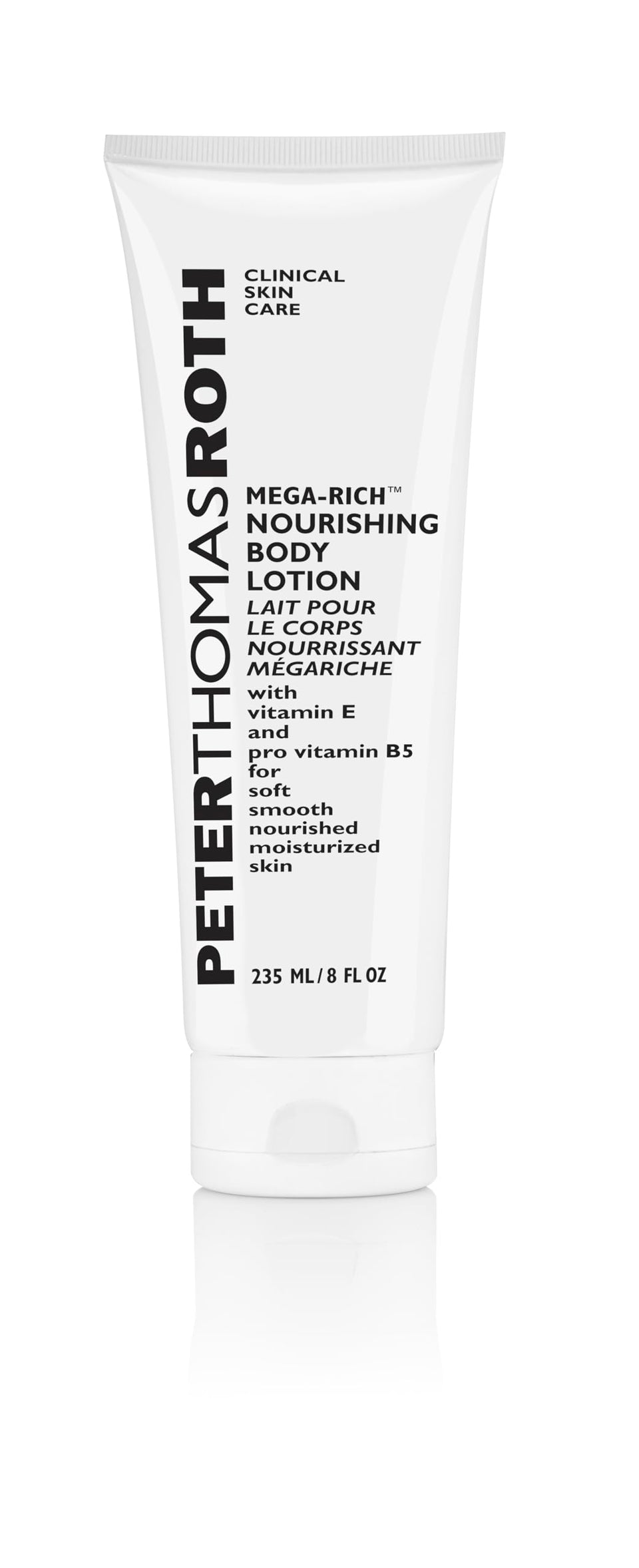Peter Thomas Roth front lotion bottle showing pump and moisturizing benefit