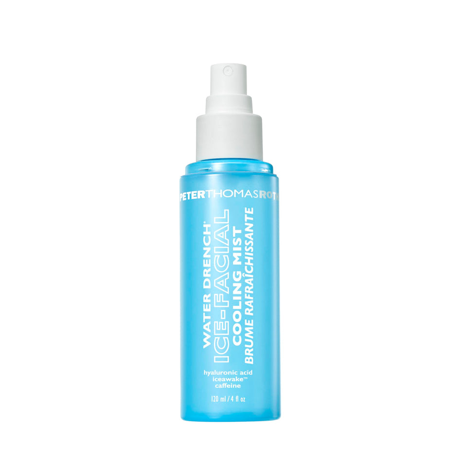 Peter Thomas Roth front bottle view showing cooling mist and hydrating benefits