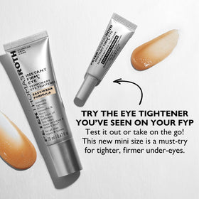 Peter Thomas Roth application on under-eye demonstrating immediate tightening benefit