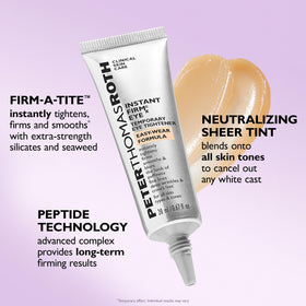 Peter Thomas Roth lifestyle closed eye demonstrating comfortable wear all day