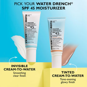 Peter Thomas Roth lifestyle bathroom setup showing easy morning use benefit