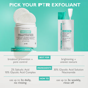 Peter Thomas Roth product staged on vanity implying easy at-home professional treatment