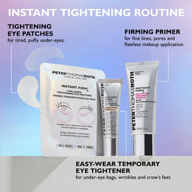 Peter Thomas Roth lifestyle shot using patches in front of mirror