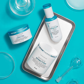 Peter Thomas Roth ingredients label emphasizing acids and soothing botanicals