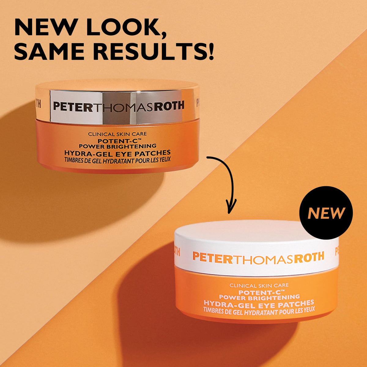 Peter Thomas Roth patch next to coin illustrating compact size and portability