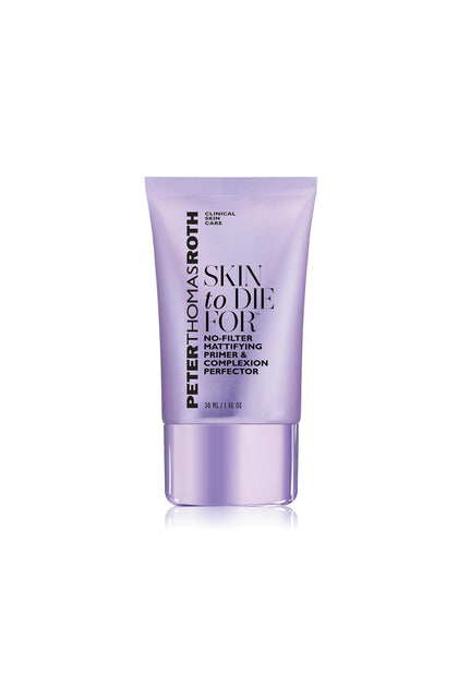Peter Thomas Roth primer front packaging showing universal tint and matte finish benefits