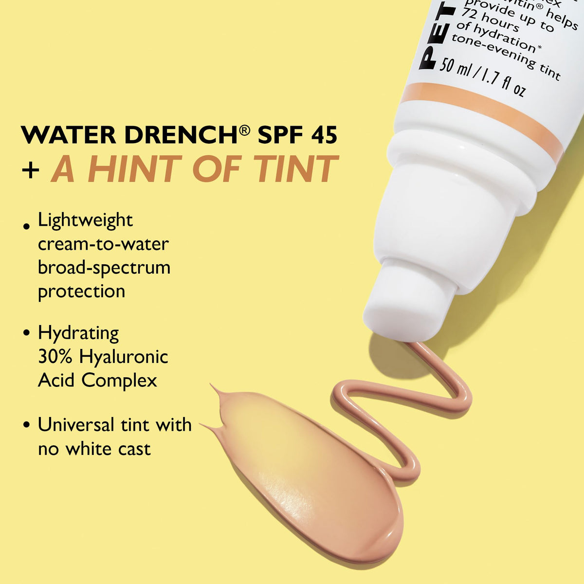 Peter Thomas Roth product next to everyday items showing size and pump convenience