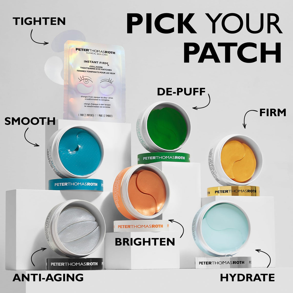 Peter Thomas Roth patch beside coin displaying compact travel size