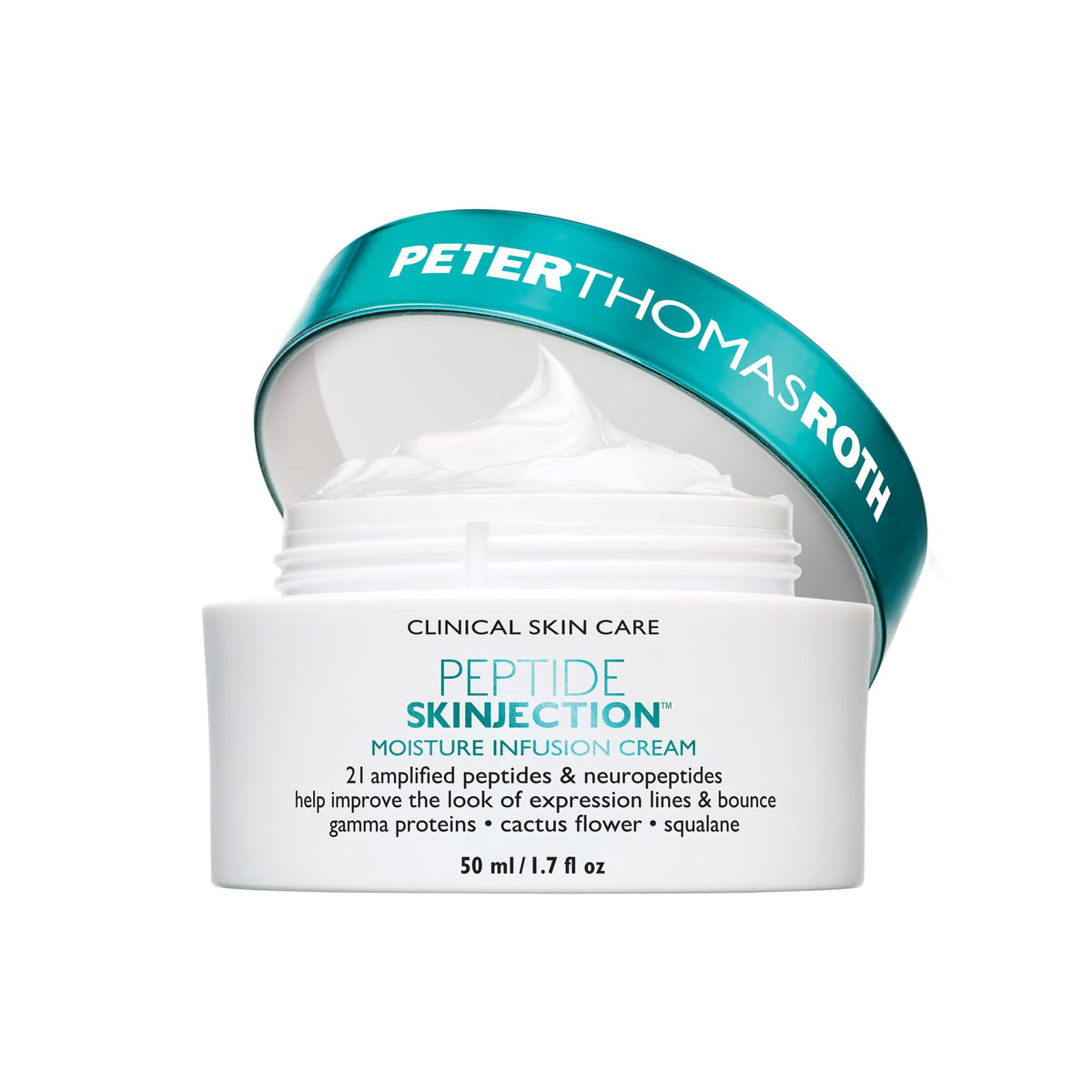 Peter Thomas Roth front jar showing product branding and refillable design benefits