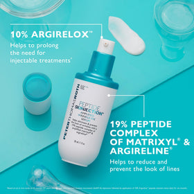 Peter Thomas Roth bottle next to a coin showing size and travel-friendly benefit