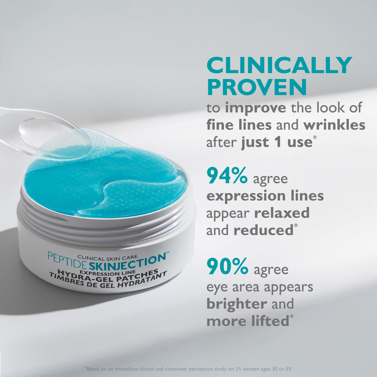 Peter Thomas Roth hydrogel texture close-up highlighting serum-rich, cooling surface