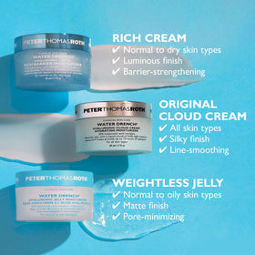 Peter Thomas Roth on bathroom vanity staged for everyday skincare routine