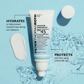 Peter Thomas Roth close-up texture shot displaying cream-to-water moisturizing benefit