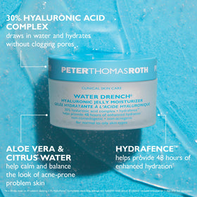 Peter Thomas Roth jelly texture close-up demonstrating lightweight hydration