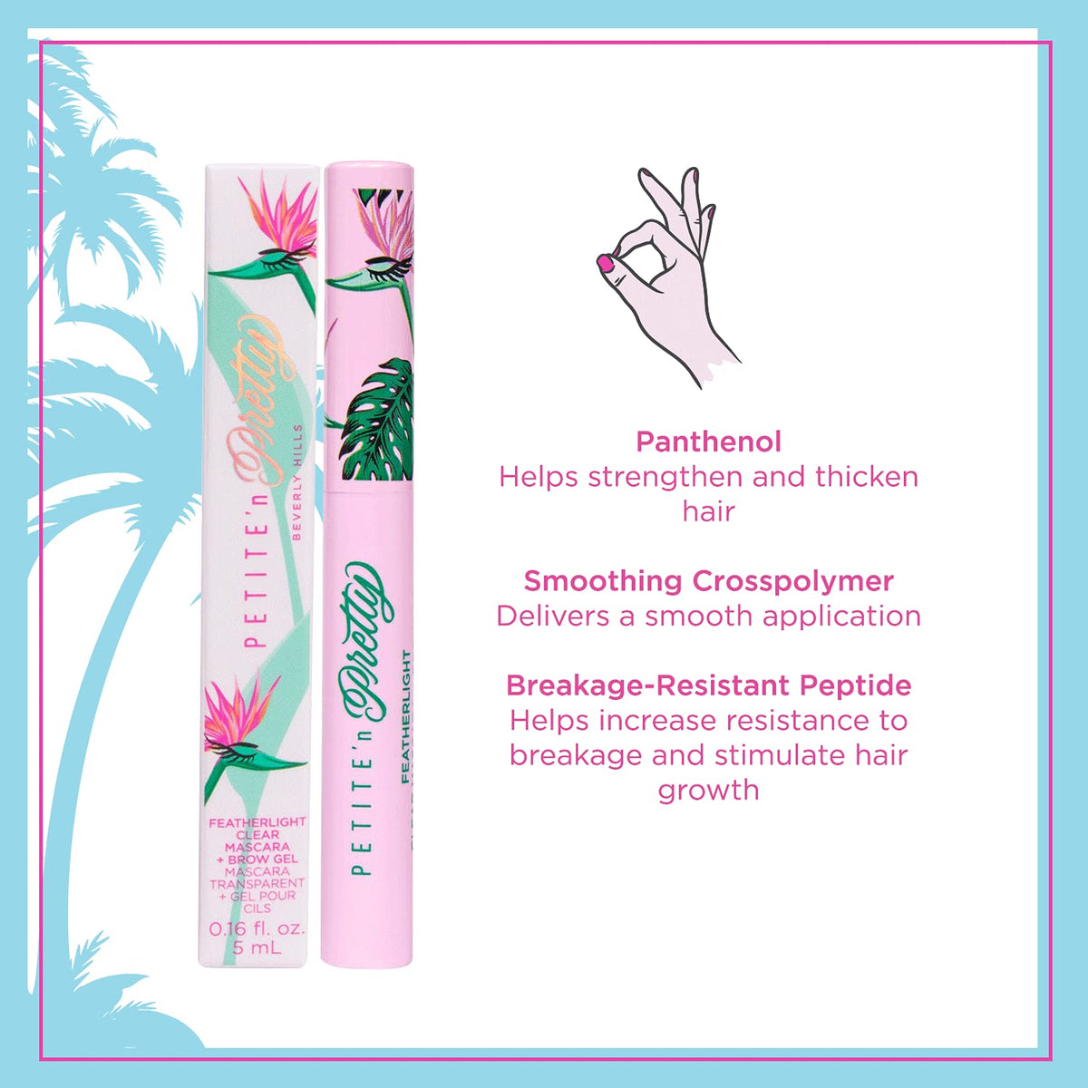 Petite 'N Pretty gel texture close-up conveying featherlight, non-tacky finish