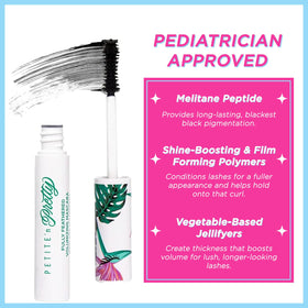 Petite 'n Pretty before and after lashes showing fuller, separated effect