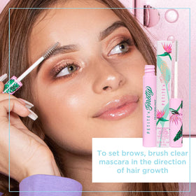 Petite 'N Pretty applied on model brows and lashes for natural, polished look