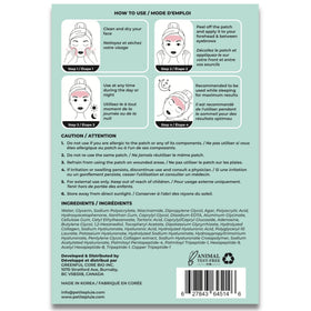 PETITE PLUIE patch in bedroom setting showing discreet overnight wrinkle care
