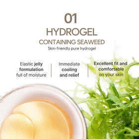 Petitfee application under eye showing firm adhesion and targeted moisture delivery