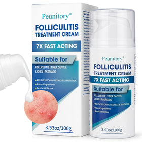 Peunitory front packaging showing cream tube and product name for targeted relief