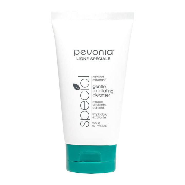 Pevonia front packaging showing cleanser tube and smooth-skin benefit