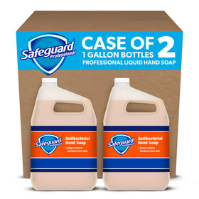 P&G PROFESSIONAL Safeguard front packaging showing case of two bottles and capacity