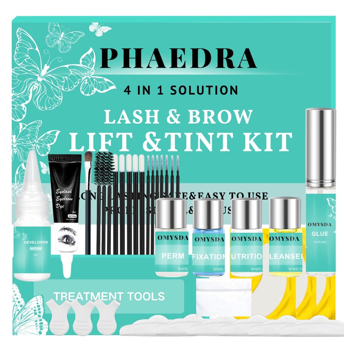 Phaedra front packaging showing kit and branding, clear product benefits