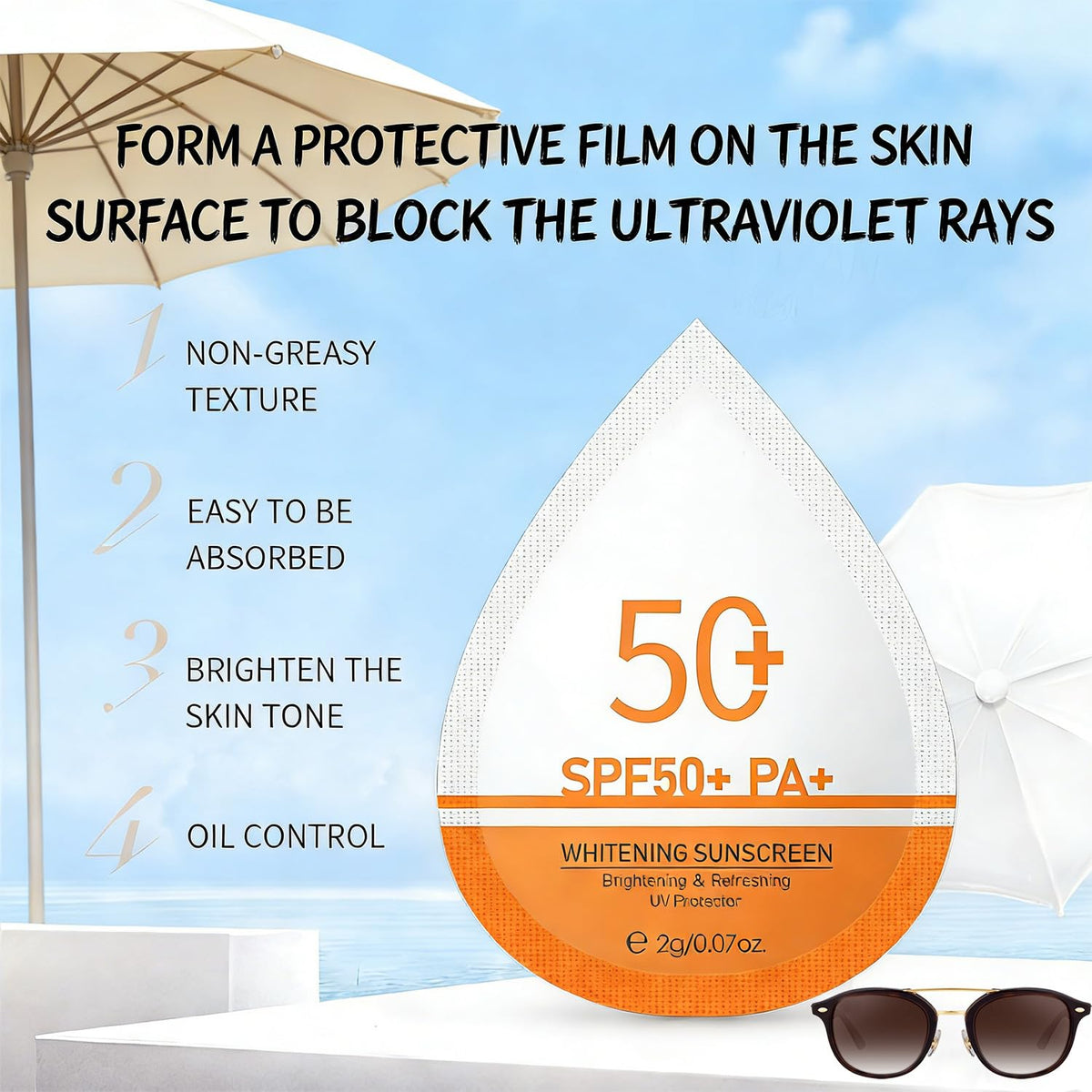 Phanund applying sunscreen on forearm closeup for smooth finish benefit