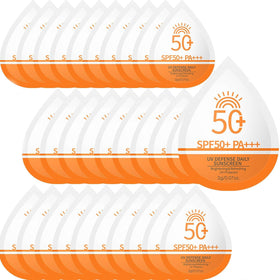 Phanund front packet display showing compact SPF 50+ protection