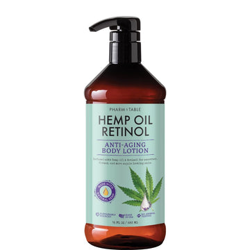 PHARM TO TABLE front packaging showing 480ml bottle and label benefits