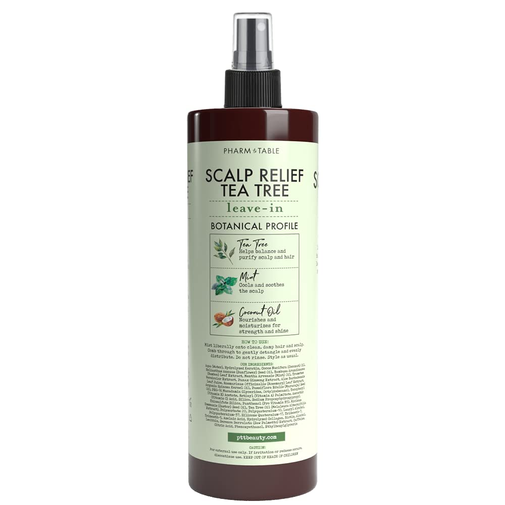 PHARM TO TABLE detailed label shot showing directions and gentle formula benefits
