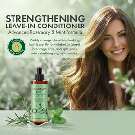 PHARM TO TABLE label close-up highlighting rosemary and mint for fresh scalp sensation