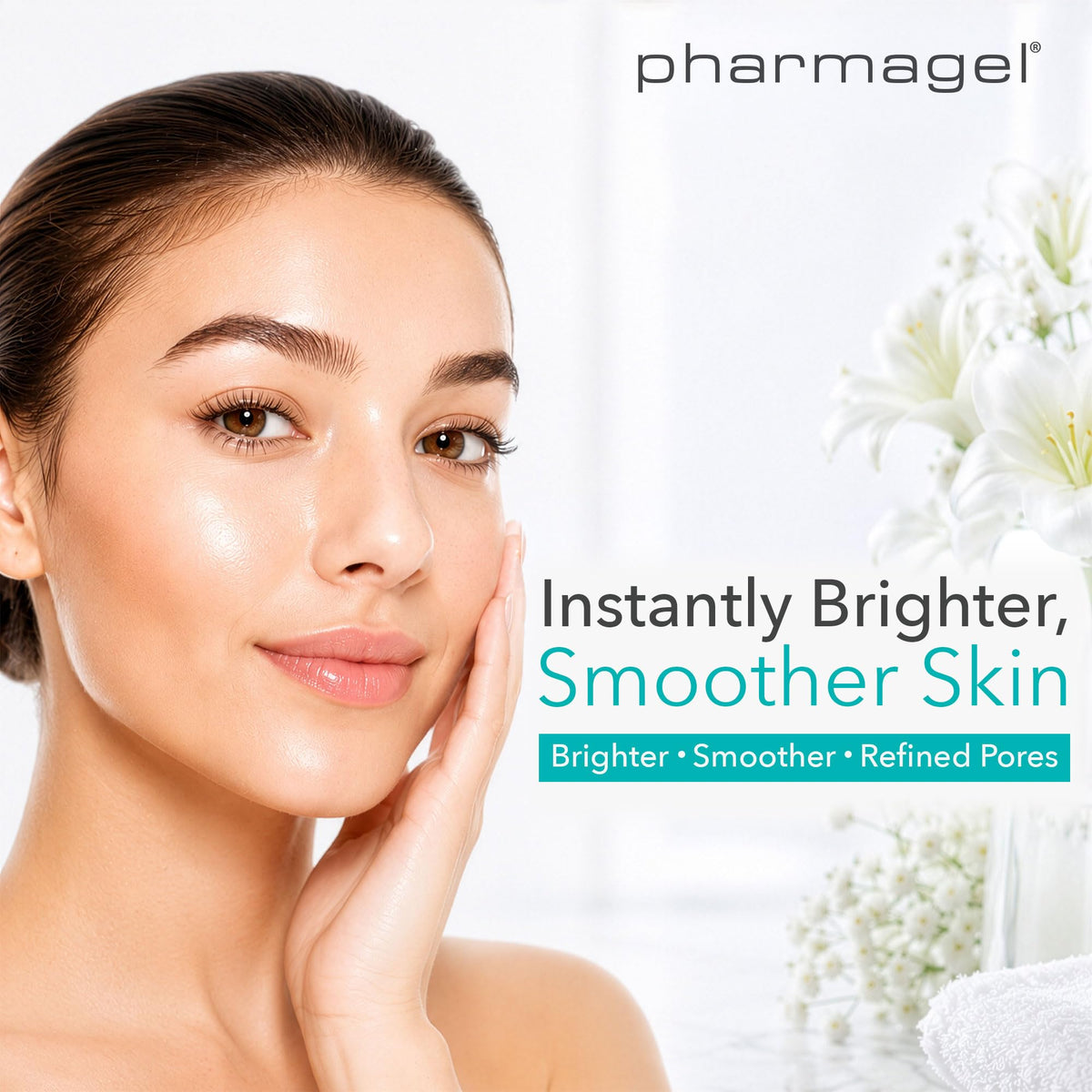 Pharmagel ingredients label highlighting papaya enzymes and sunflower oil benefits