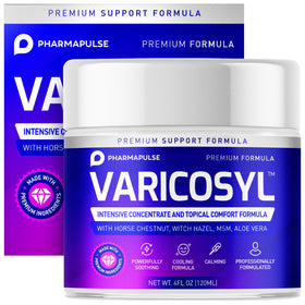 Pharmapulse Varicosyl cream texture close-up demonstrating fast absorption and smoothness