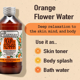 Pharmark label detail highlighting natural ingredients and alcohol-free benefit