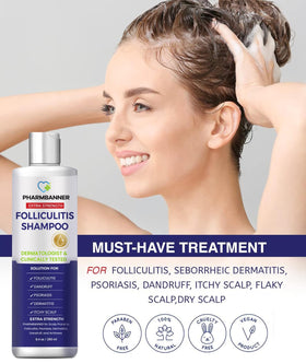 PHARMBANNER bottle on bathroom shelf conveying daily routine benefit