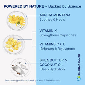 PHARMBANNER jar open revealing cream texture and easy absorption benefit
