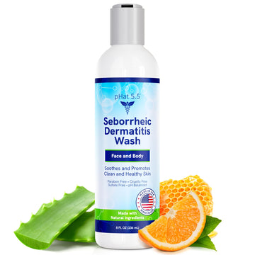 pHat 5.5 front packaging showing label and 8oz bottle for clear product ID and trust