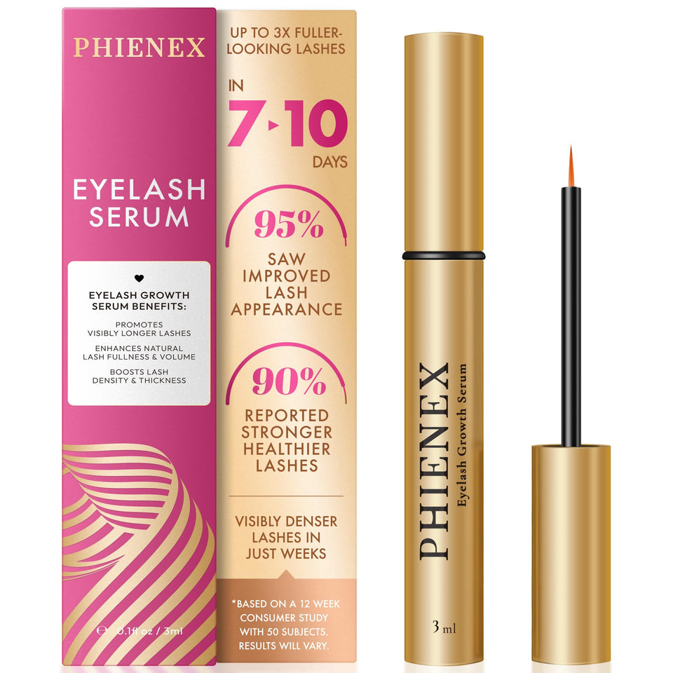 Phienex front packaging showing compact 3ml bottle and benefits